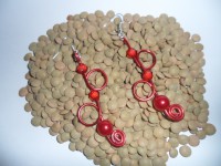 espiral con obalorio un solo color